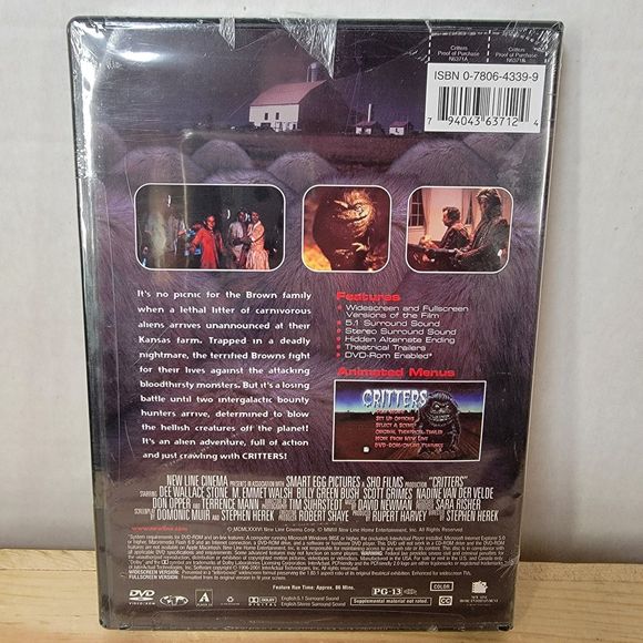 DVD Critters SEALED - Picture 2 of 2